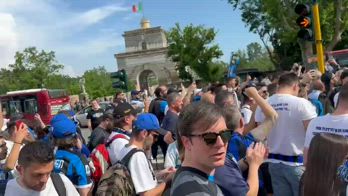 tifosi inter ponte milvio coppa italia