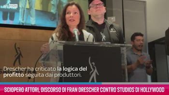 VIDEO Sciopero attori americani, discorso di Fran Drescher