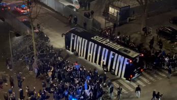 Juve, l'arrivo del pullman bianconero a San Siro