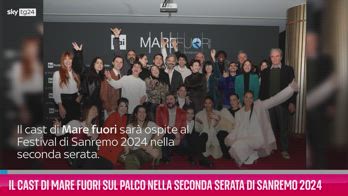 VIDEO Il cast di Mare Fuori nella 2° serata di Sanremo 2024