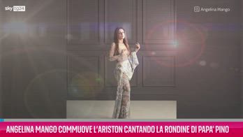 VIDEO Angelina Mango commuove l’Ariston cantando La Rondine