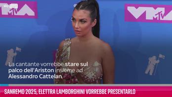 VIDEO Sanremo 2025, Elettra Lamborghini vorrebbe presentarl