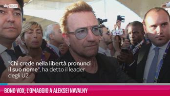 VIDEO Bono Vox, l'omaggio a Aleksei Navalny