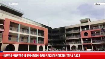 Unrwa mostra video scuole distrutte a Gaza