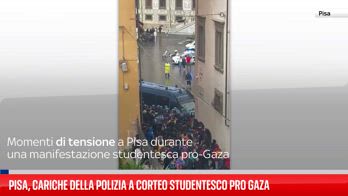 Pisa, polizia carica manifestanti pro Palestina