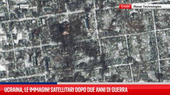 Ucraina, le immagini satellitari dopo due anni di guerra