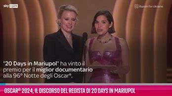 VIDEO Oscar® 2024, discorso regista di 20 Days in Mariupol