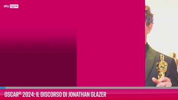 VIDEO Oscar® 2024:Il discorso di Jonathan Glazer