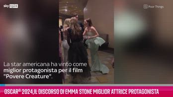 VIDEO Oscar® 2024,il discorso di Emma Stone