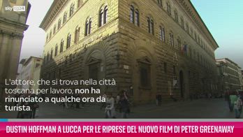 VIDEO Dustin Hoffman a Lucca per le riprese del nuovo film