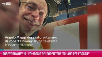 VIDEO Robert Downey Jr., l’omaggio del doppiatore italiano