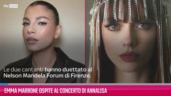 VIDEO Emma Marrone ospite al concerto di Annalisa
