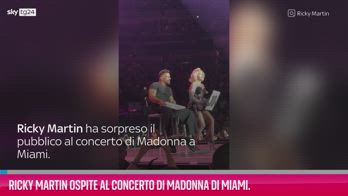 VIDEO Ricky Martin ospite al concerto di Madonna di Miami
