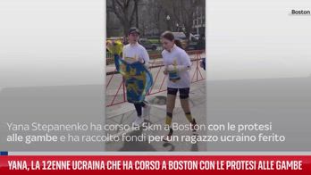 Boston, 12enne ucraina con protesi alle gambe corre i 5 km
