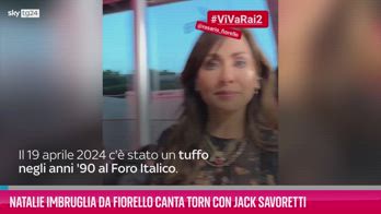 VIDEO Natalie Imbruglia da Fiorello canta Torn con Savorett