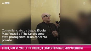 VIDEO Elodie e Max Pezzali, concerto privato per Accenture