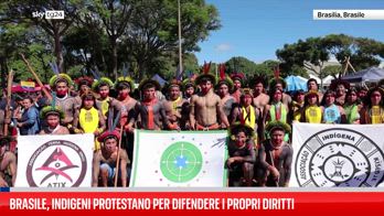 Brasile, indigeni protestano per difendere i propri diritti