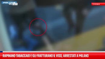 Rapinano tabaccaio e gli fratturano il viso, arrestati a Milano