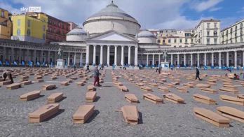 500 bare in piazza Plebiscito denunciano i morti sul lavoro