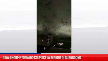Cina, enorme tornado colpisce la regione di Guangdong