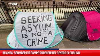 La polizia irlandese smantella la “tendopoli” dei migranti di Dublino