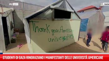Studenti di Gaza ringraziano i manifestanti delle università americane