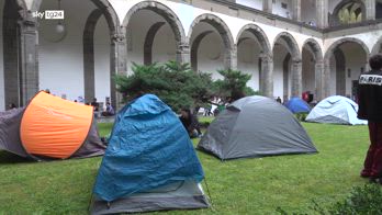 ERROR! Napoli, studenti pro Palestina accampati in università