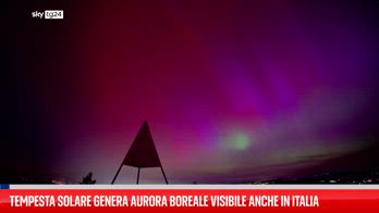 Tempesta solare genera aurora boreale visibile anche in Italia