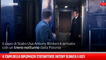 Il capo della diplomazia statunitense Antony Blinken a Kiev