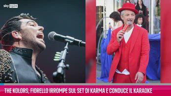 VIDEO The Kolors, Fiorello sul set di Karma conduce Karaoke
