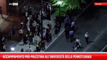 Protesta pro-palestinese all'università della Pennsylvania