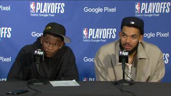 NBA, Towns e Edwards danno spettacolo in conferenza stampa