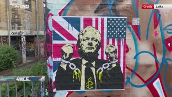 Londra, Laika dedica manifesto ad Assange