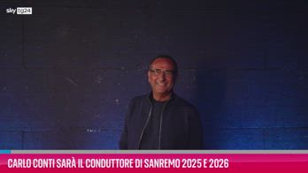 VIDEO Carlo Conti sarÃ  il conduttore di Sanremo 2025 e 2026
