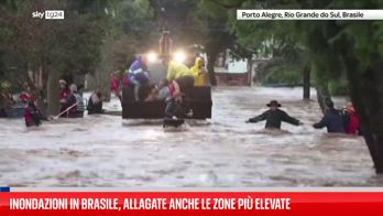 Inondazioni in Brasile, allagate anche le zone più elevate