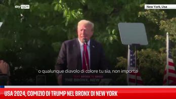 Usa 2024, comizio di Trump nel Bronx di New York