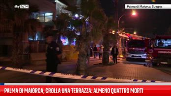 Crolla terrazza a Palma di Maiorca, morti e feriti