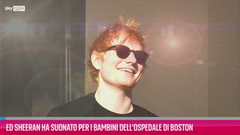 VIDEO Ed Sheeran ha suonato per i bambini ospedale di Boston