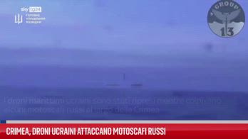 Crimea, droni ucraini attaccano motoscafi russi