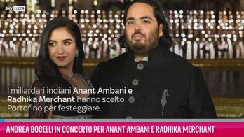 VIDEO Bocelli live per Anant Ambani e Radhika Merchant