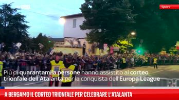 Europa League, a Bergamo il corteo per celebrare l’Atalanta