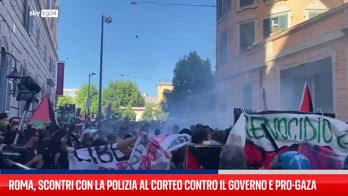 Roma, scontri con polizia alla manifestazione contro governo