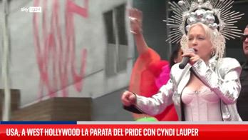 Parata del West Hollywood Pride con Lizzo e Cyndi Lauper