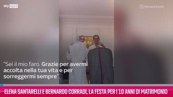 VIDEO Santarelli e Corradi, i 10 anni di matrimonio