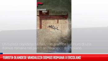 Ercolano, antica casa romana vandalizzata dai turisti