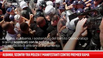 Albania, scontri manifestanti opposizione-polizia a Tirana