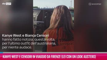 VIDEO Kanye West e Bianca Censori sono arrivati a Firenze