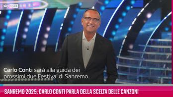 VIDEO Sanremo 2025, Carlo Conti parla delle canzoni