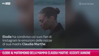 VIDEO Elodie al matrimonio della mamma Claudia Marthe