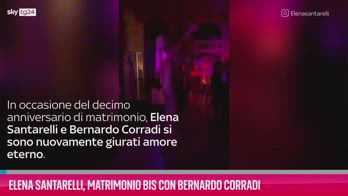 VIDEO Elena Santarelli, matrimonio bis con Bernardo Corradi